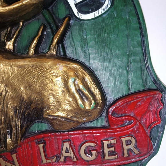 Moosehead Canadian Lager Beer Sign - Picture 3 of 7